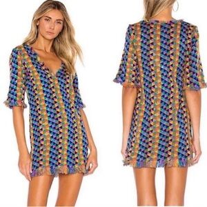 House Of Harlow 1960 x REVOLVE• Geometric Multicolor Parker Dress Sz XS